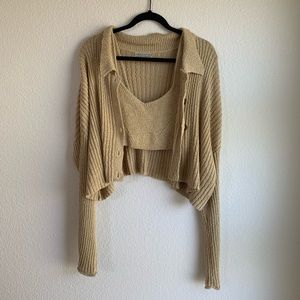 Urban Outfitters Knit Tank Top Sweater Set